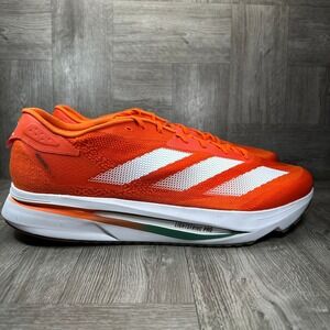 Adidas Adizero SL2 Mens 17 Miami Hurricanes Orange White NEW JQ0240